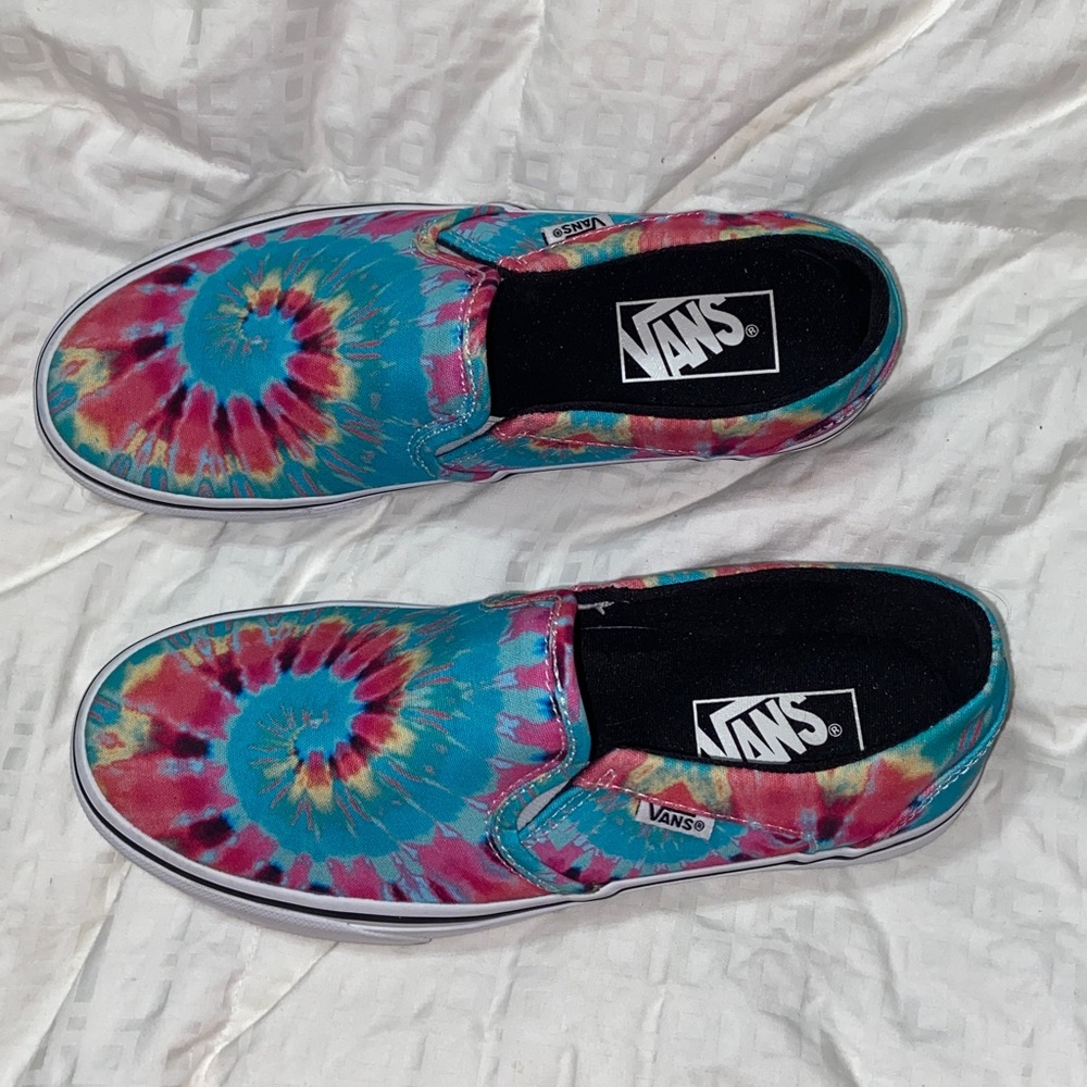 Like new vans Asher tie dye slip on - Picture 4 of 13